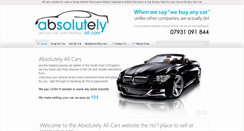 Desktop Screenshot of absolutelyallcars.co.uk