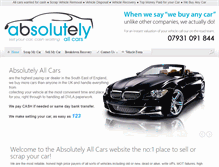 Tablet Screenshot of absolutelyallcars.co.uk